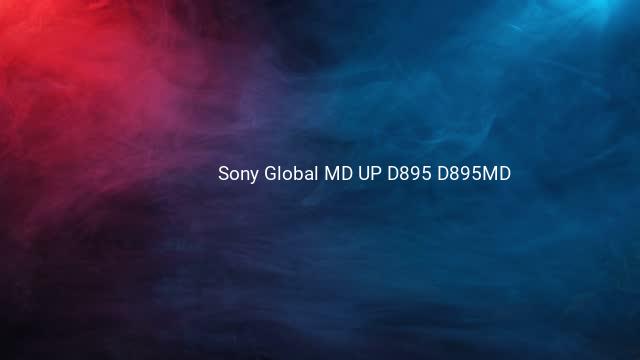 Sony Global MD UP D895 D895MD
